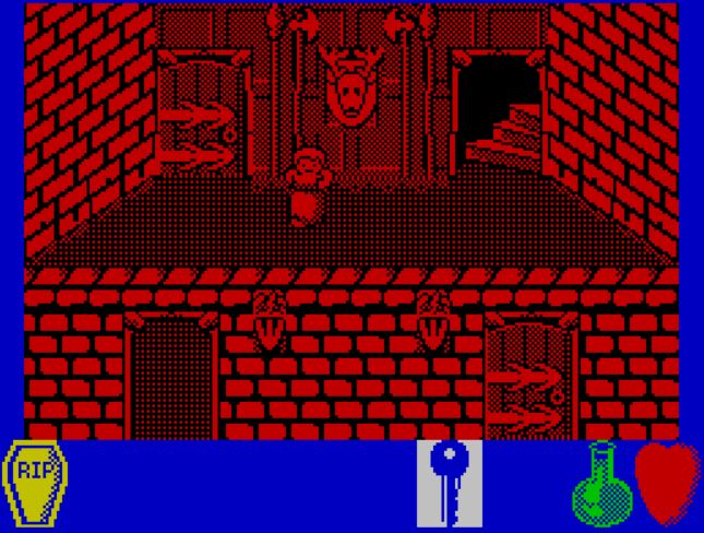 Bride of Frankenstein - ZX Spectrum game screenshot (1987) by Ariolasoft